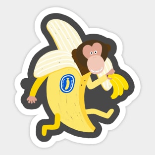 Monkey the Banana Thief Sticker